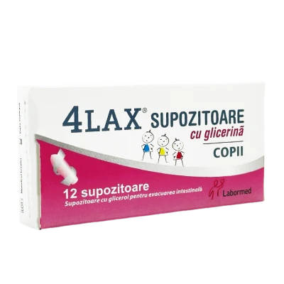 4Lax Supozitoare cu glicerina pentru copii N6x2 4Lax Supozitoare cu glicerina pentru copii N6x2