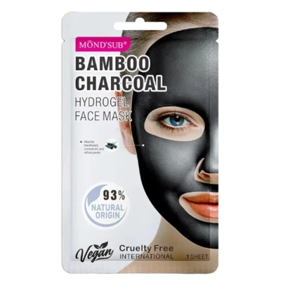 Mond'Sub Masca pentru fata hidrogel cu carbune de bambuc Bamboo charcoal Hydrogel Face Mask 28 g Mond'Sub Masca pentru fata hidrogel cu carbune de bambuc Bamboo charcoal Hydrogel Face Mask 28 g