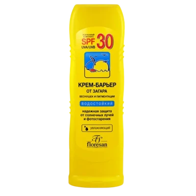 F9-114 Крем-барьер от загара, веснушек и пигментации SPF 30 125мл F9-114 Крем-барьер от загара, веснушек и пигментации SPF 30 125мл