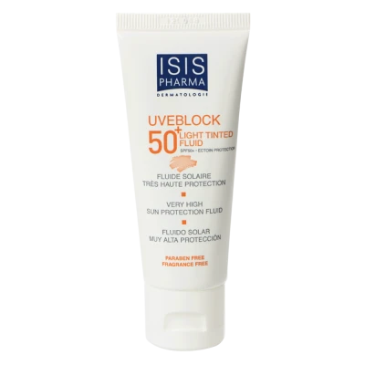 Isis Pharma Uveblock Light Tinted Fluid SPF50+ 40ml Isis Pharma Uveblock Light Tinted Fluid SPF50+ 40ml