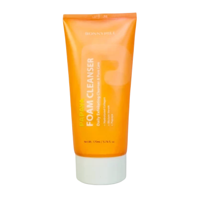 BonnyHill Spuma de curatare pentru fata cu extract Papaia, 150 ml BonnyHill Spuma de curatare pentru fata cu extract Papaia, 150 ml