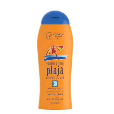 Cosmetic Plant Emulsie plaja SPF 30 rezistenta la apa 200ml Cosmetic Plant Emulsie plaja SPF 30 rezistenta la apa 200ml
