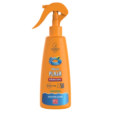 Cosmetic Plant Emulsie plaja p/u copii SPF 50 rezistenta la apa 200 ml Cosmetic Plant Emulsie plaja p/u copii SPF 50 rezistenta la apa 200 ml