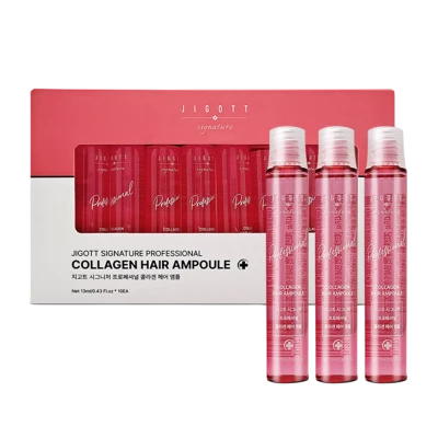 Jigott Ampule pentru par cu colagen N10x13ml Jigott Ampule pentru par cu colagen N10x13ml