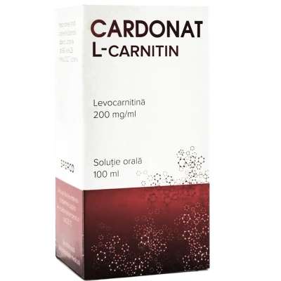 Cardonat L-Carnitin solutie orala 200 mg/ml 100 ml (flacon PET) N1 Cardonat L-Carnitin solutie orala 200 mg/ml 100 ml (flacon PET) N1