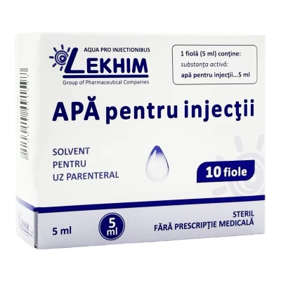 Apa pentru injectii solv./uz parent. 5 ml N5x2 Apa pentru injectii solv./uz parent. 5 ml N5x2