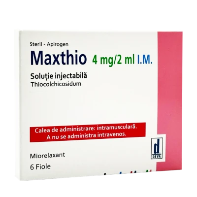 Maxthio solutie injectabila 4 mg/2 ml 2 ml N6 Maxthio solutie injectabila 4 mg/2 ml 2 ml N6