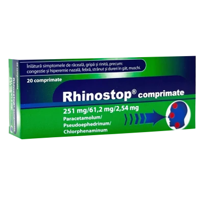 Rhinostop comp. 251 mg + 61,2 mg + 2,54 mg N10x2 Rhinostop comp. 251 mg + 61,2 mg + 2,54 mg N10x2