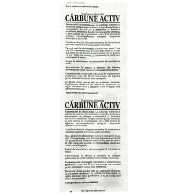 Carbune activat comp. 250 mg N10 Carbune activat comp. 250 mg N10