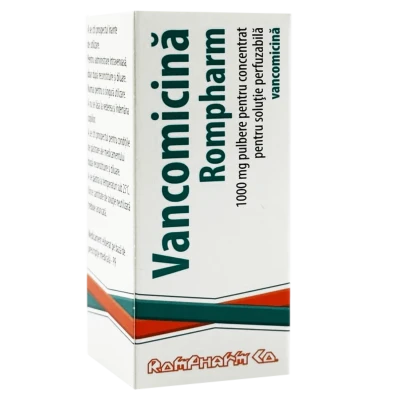 Vancomicina Rompharm pulb. conc. sol. perf 1000 mg N1 Vancomicina Rompharm pulb. conc. sol. perf 1000 mg N1