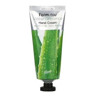 FARMSTAY Crema pentru maini VISIBLE DIFFERENCE HAND CREAM ALOE 100g FARMSTAY Crema pentru maini VISIBLE DIFFERENCE HAND CREAM ALOE 100g