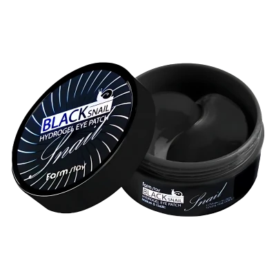 FARMSTAY Patch-uri hidrogel pentru ochi cu mucina de melc negru BLACK SNAIL HYDROGEL EYE PATCH 90g FARMSTAY Patch-uri hidrogel pentru ochi cu mucina de melc negru BLACK SNAIL HYDROGEL EYE PATCH 90g