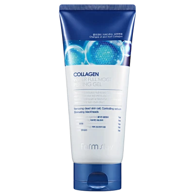 FARMSTAY Gel peeling cu colagen COLLAGEN WATER FULL MOIST PEELING GEL 180ml FARMSTAY Gel peeling cu colagen COLLAGEN WATER FULL MOIST PEELING GEL 180ml