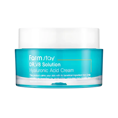 FARMSTAY Crema pentru faa cu acid hialuronic DR-V8 SOLUTION HYALURONIC ACID CREAM 50ml FARMSTAY Crema pentru faa cu acid hialuronic DR-V8 SOLUTION HYALURONIC ACID CREAM 50ml