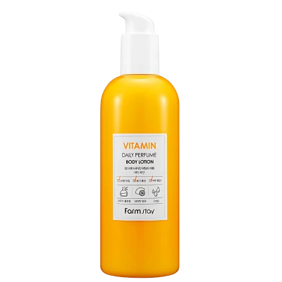 FARMSTAY Lotiune pentru corp parfumata cu vitamine VITAMIN DAILY PERFUME BODY LOTION 330ml FARMSTAY Lotiune pentru corp parfumata cu vitamine VITAMIN DAILY PERFUME BODY LOTION 330ml