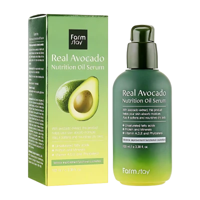 FARMSTAY Ser cu ulei de avocado REAL AVOCADO NUTRITION OIL SERUM 100ml FARMSTAY Ser cu ulei de avocado REAL AVOCADO NUTRITION OIL SERUM 100ml
