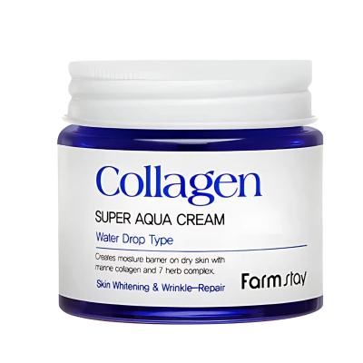 FARMSTAY Crema hidratanta pentru fata cu colagen COLLAGEN SUPER AQUA CREAM 80ml FARMSTAY Crema hidratanta pentru fata cu colagen COLLAGEN SUPER AQUA CREAM 80ml