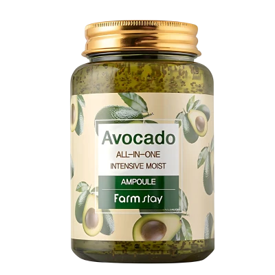 FARMSTAY Ser cu extract de avocado AVOCADO ALL-IN-ONE INTENSIVE MOIST AMPOULE 250ml FARMSTAY Ser cu extract de avocado AVOCADO ALL-IN-ONE INTENSIVE MOIST AMPOULE 250ml