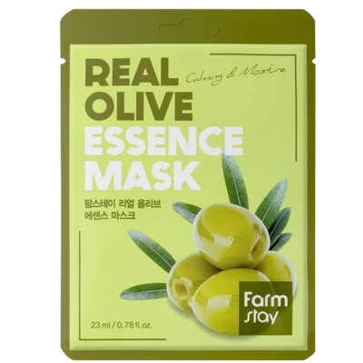 FARMSTAY Masca pentru fata cu extract de masline REAL OLIVE ESSENCE MASK 23ml FARMSTAY Masca pentru fata cu extract de masline REAL OLIVE ESSENCE MASK 23ml