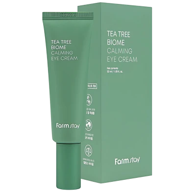 FARMSTAY Crema pentru ochi cu ceai verde TEA TREE BIOME CALMING EYE CREAM 50ml FARMSTAY Crema pentru ochi cu ceai verde TEA TREE BIOME CALMING EYE CREAM 50ml