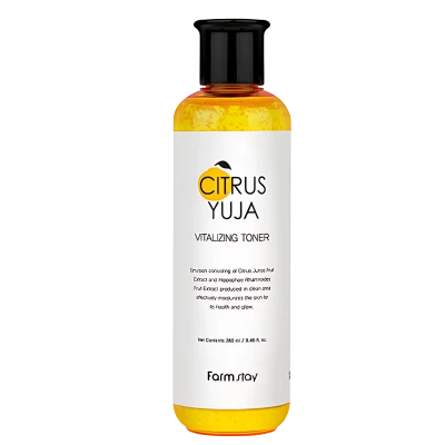 FARMSTAY Tonic cu extract de yuzu CITRUS YUJA VITALIZING TONER 280ml FARMSTAY Tonic cu extract de yuzu CITRUS YUJA VITALIZING TONER 280ml