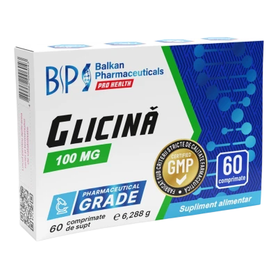 Glicina comprimate 100 mg N20x3 Glicina comprimate 100 mg N20x3