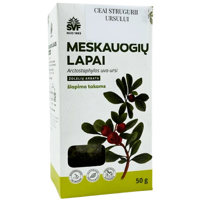 Ceai SVF frunze Strugurii ursului 50 g N1 Ceai SVF frunze Strugurii ursului 50 g N1