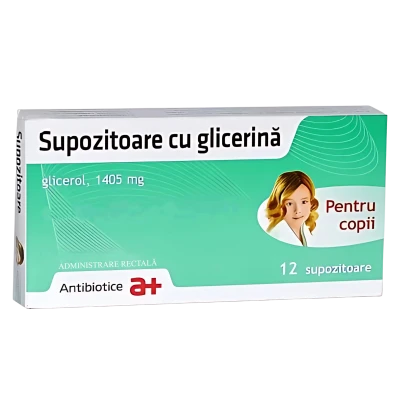 Supozitoare cu glicerina pentru copii sup. 1405 mg N6x2 Supozitoare cu glicerina pentru copii sup. 1405 mg N6x2