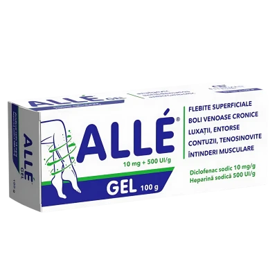 Alle gel 10 mg + 500 UI/g 100 g N1 Alle gel 10 mg + 500 UI/g 100 g N1