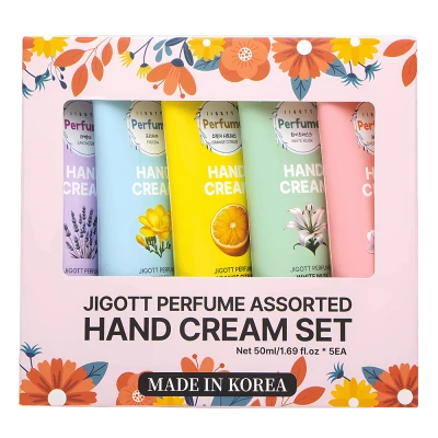 Jigott Set de creme pentru maini Perfume Assorted Hand Cream Set of 5 (5×50 ml) Jigott Set de creme pentru maini Perfume Assorted Hand Cream Set of 5 (5×50 ml)