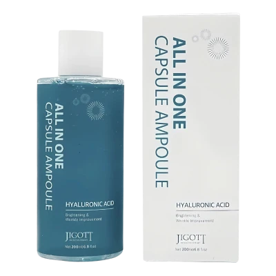 Jigott Ser pentru fata cu acid hialuronic All In One Hyaluronic Acid Capsule Ampoule 200 ml Jigott Ser pentru fata cu acid hialuronic All In One Hyaluronic Acid Capsule Ampoule 200 ml