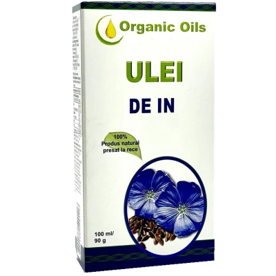 Ulei "Organic Oils" din seminte de In (Масло Семян Льна) 100ml Ulei "Organic Oils" din seminte de In (Масло Семян Льна) 100ml