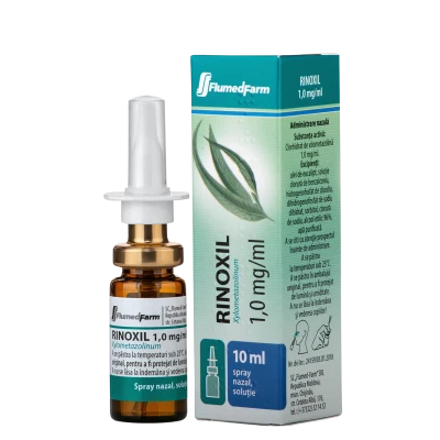 Rinoxil spray nazal solutie 1 mg/ml 10 ml N1 Rinoxil spray nazal solutie 1 mg/ml 10 ml N1
