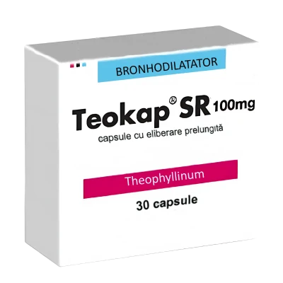 Teokap SR capsule cu eliberare prelungita 100 mg N15x2 Teokap SR capsule cu eliberare prelungita 100 mg N15x2