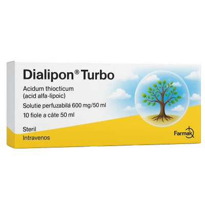 Dialipon Turbo solutie perfuzabila 600 mg/50 ml N10 Dialipon Turbo solutie perfuzabila 600 mg/50 ml N10