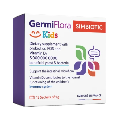 GermiFlora simbiotic (5 miliarde bacterii) 1 g plicuri N15 GermiFlora simbiotic (5 miliarde bacterii) 1 g plicuri N15