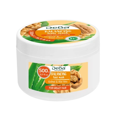 DeBa Masca pentru par gras HairMask Walnut & Aloe 500 ml DeBa Masca pentru par gras HairMask Walnut & Aloe 500 ml