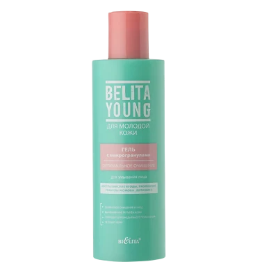 Gel pentru spalarea fetei cu microgranule Belita Young 200 ml Gel pentru spalarea fetei cu microgranule Belita Young 200 ml